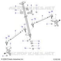 STEERING, STEERING POST  AND TIE ROD ASM
