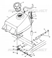 FUEL TANK MAGNUM 4X4 W968144 AND SWEDISH MAGNUM 4X4 S968144 (4936053605A011)