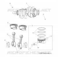 ENGINE, CRANKSHAFT AND PISTON