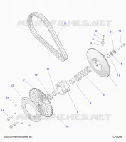 DRIVE TRAIN, SECONDARY CLUTCH/BELT