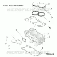 CYLINDER AND PISTON