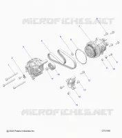 ENGINE, ALTERNATOR AND COMPRESSOR
