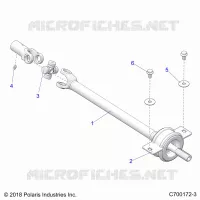 DRIVE TRAIN, MID PROP SHAFT