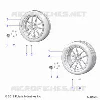 WHEELS, FRONT AND REAR (R MODELS)