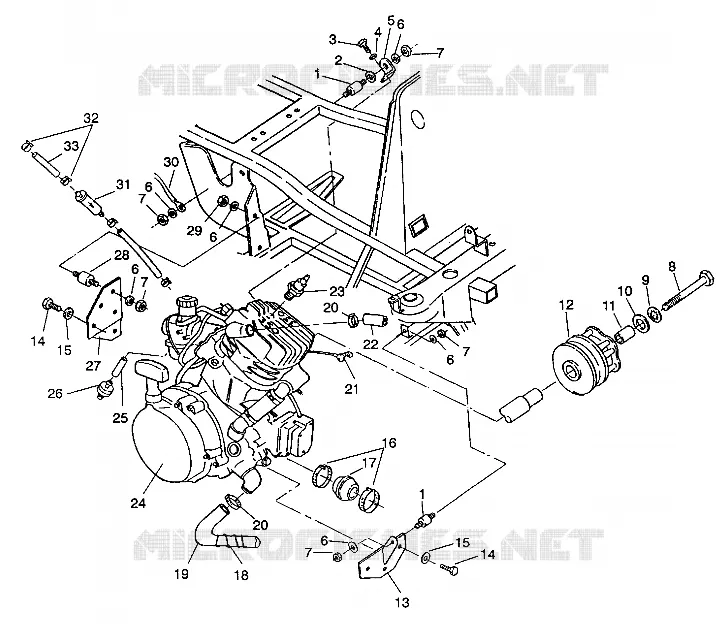 ENGINE MOUNTING 6X6 350L W938739 (4924062406005A)