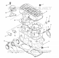 CYLINDER 500 CARB 0962764, 500 CARB SKS 0962564,  EUROPEAN 500 CARB SKS E96 (4931873187C012)
