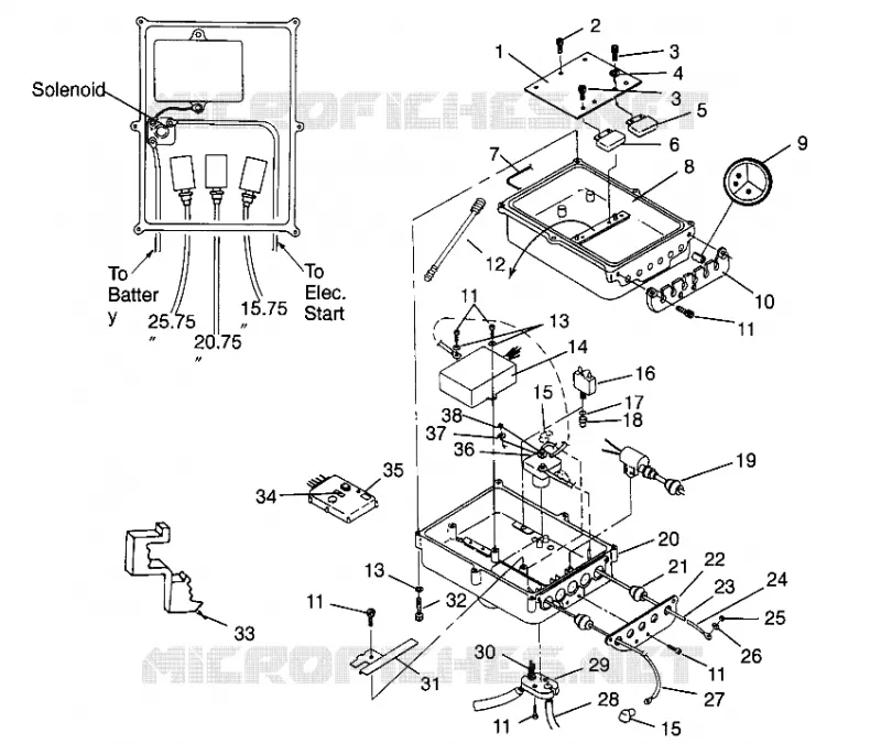 ELECTRICAL BOX SLX 780 B964287 AND  INTL. SLX 780 I964287 (4937443744B011)