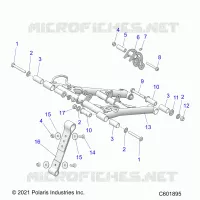 SUSPENSION, FRONT TORQUE ARM