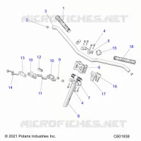 UPPER STEERING & HANDLEBAR ASM.