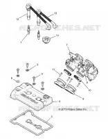 ENGINE, THROTTLE BODY AND VALVE COVER