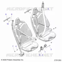SEAT BELT MOUNTING, FRONT, STANDARD