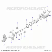 BRAKES, BRAKE REAR CALIPER