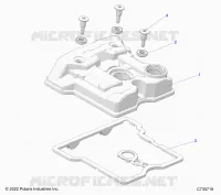 ENGINE, VALVE COVER