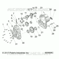 DRIVE TRAIN, GEARCASE ASM 1