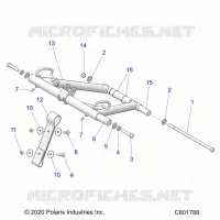 SUSPENSION, FRONT TORQUE ARM