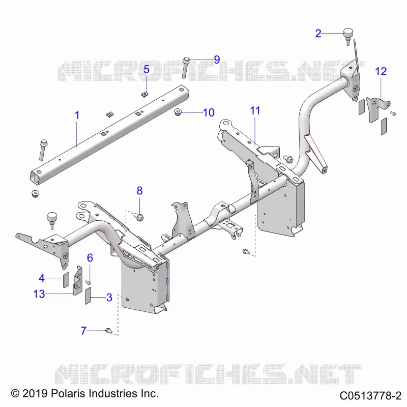 CHASSIS, FRONT FRAME ASM. (USA)
