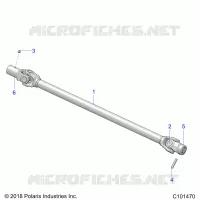 DRIVE TRAIN, PROP SHAFT, FRONT