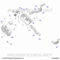 DRIVE TRAIN, CLUTCH COVER AND DUCTING