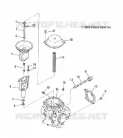 ENGINE, CARBURETOR, UPPER
