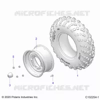 WHEELS, FRONT TIRE