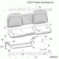SEAT ASM., REAR