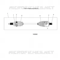 DRIVE TRAIN, DRIVE SHAFT, FRONT (FROM 2/16/16)