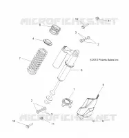 REAR SUSPENSION SHOCK MOUNTING