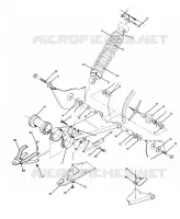 SWING ARM WELDMENT AND  REAR SHOCK ASSEMBLY (4916351635025A)