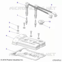ENGINE, VALVE COVER