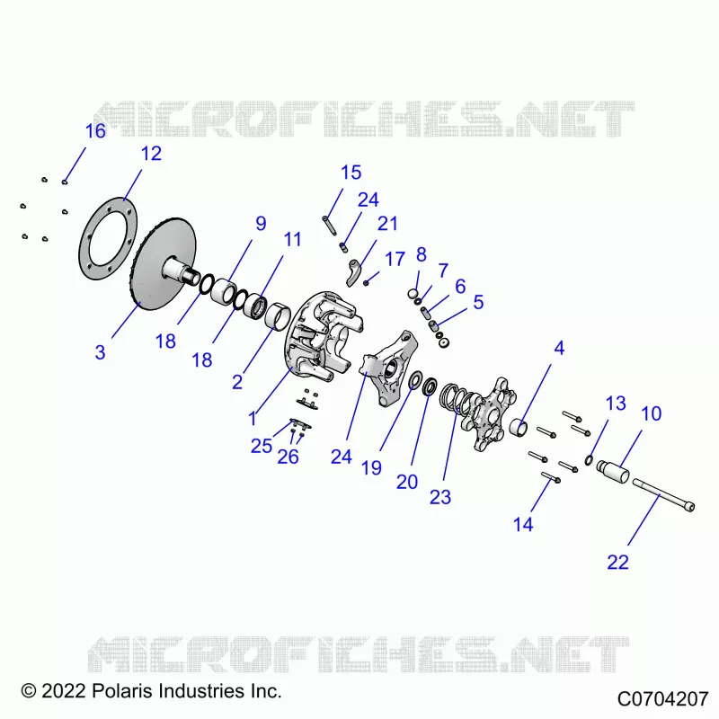 DRIVE TRAIN, PRIMARY CLUTCH