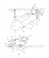 SEAT/GAS TANK ASSEMBLY 500 (4921252125005A)
