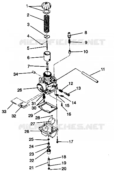 CARBURETOR WIDETRAK GT 0942061 (49261126110032)