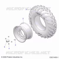 WHEELS, FRONT TIRE