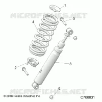 SUSPENSION, FRONT SHOCK MOUNTING