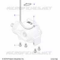 DRIVE TRAIN, GEARCASE MOUNTING, FRONT