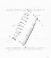 SUSPENSION, REAR SHOCK MOUNTING