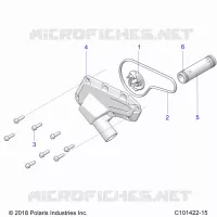 ENGINE, WATERPUMP IMPELLER AND COVER