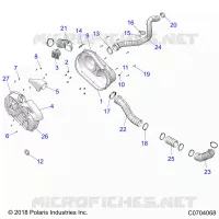 DRIVE TRAIN, CLUTCH COVER AND DUCTING