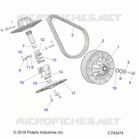 DRIVE TRAIN, SECONDARY CLUTCH