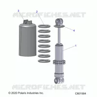 SUSPENSION, FRONT SHOCK TRACK (7045494)