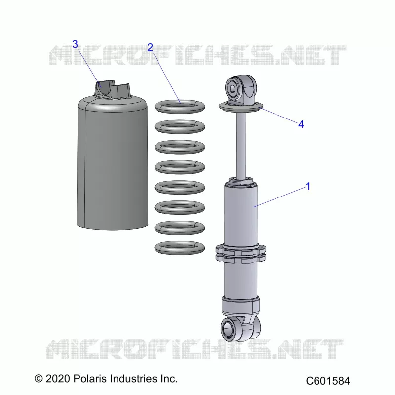 SUSPENSION, FRONT SHOCK TRACK (7045494)