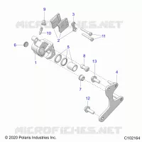 BRAKES, REAR CALIPERS
