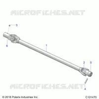 DRIVE TRAIN, PROP SHAFT, FRONT