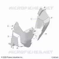 BODY, FRONT MUD GUARDS