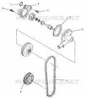 WATER PUMP 500 EFI 0963774 AND EUROPEAN 500 EFI E963774 (4936183618C009)