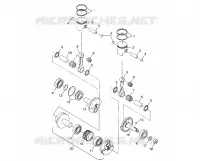 PISTON   CRANKSHAFT TRAIL TOURING 0982362 AND EUROPEAN TRAIL TOURING E982 (4942314231C008)