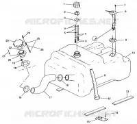 FUEL TANK W/SEPARATE FUEL SENDER   AND PICK-UP  SLT 750 B954170 (4930563056A009)