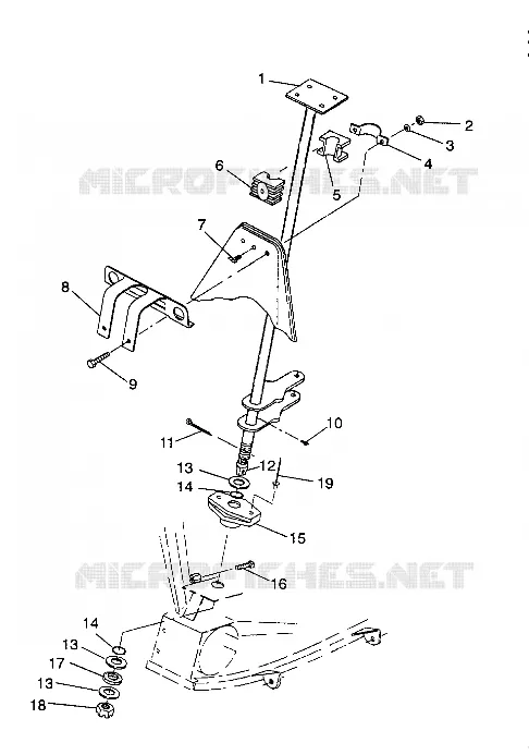 STEERING POST   ASSEMBLY SPORTSMAN 4X4 / W938039 (4926382638018A)