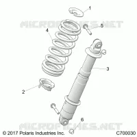 REAR SUSPENSION SHOCK MOUNTING