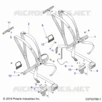 SEAT MOUNTING, FRONT, 6 POINT